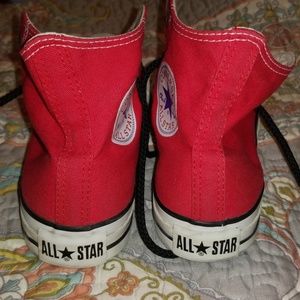 Red Hightop Converse